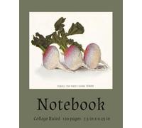 Lovely Composition Notebook with Vintage Artwork of Turnips