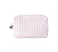 Lovely Cosmetic Bag Stripe Toiletry Portable Makeup Aesthetic Organizers Skincare Organisers for Women Stripe Travel Toiletry Case Makeup Lovely Brush Case