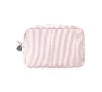 Lovely Cosmetic Bag Stripe Toiletry Portable Makeup Aesthetic Organizers Skincare Organisers for Women Makeup Toiletry Lovely Coin Purse Portable Stripe Wash
