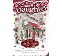 Lovely Daughter Christmas Card, Traditional Xmas Design, 22.9 x 15.2 cm