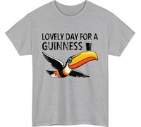 Lovely Day for a Guinness Retro Beer T-Shirt, Vintage Drinking Adult Unisex Meme Tee Top