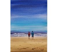 Lovely Day On The Beach 28 X 38 X 0 Cm (11 X 15 X 0 Inches)