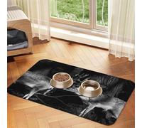 Lovely Deer Couple Printed Pet Bowl Mats, Non-Slip And Tasteless Dog And Cat Feeding Mats