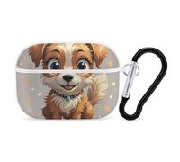Lovely Dog AirPod Pro Case, Anti Scratch Hard PC Cover with Keychain, AirPod Pro 2nd/1st Case Accessories for Women Men, White-Style