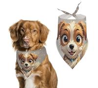 Lovely Dog Dog Bandanas for Feeding Grooming, Triangle Pet Bibs Washable Pets Scarf for Cats & Dogs