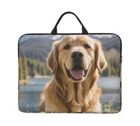 Lovely Dog Laptop Case Sleeve 14 inch Shockproof Protective Notebook Case Travel Laptop Bag with Handle Waterproof Computer Cover Briefcase Handbags for Men Women