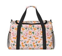 Lovely Dog Print Womens Sports Bags Travel Bag - Gym Tote Bag with Compartment,Duffel Bags for Men,Ladies Holdall,Carry On Weekend Travel Handbags for Women