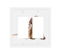 Lovely Dogs (9) Durable and Stylish Wall Plate - Full-Surface Print, Pc Material, Heat & Fade Resistant, Easy to Install