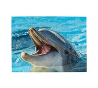 Lovely Dolphin Printed,500 Pieces Puzzles for Adults-Wooden Jigsaw Puzzle for Adults Elderly