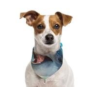Lovely Dolphin Printed,Dog Bandanas Cotton Pet Scarf Adjustable Bibs for Pet,S