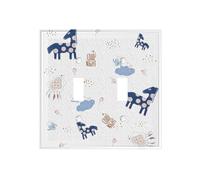 Lovely Dream Horse Dual-Texture Roman Frame Switch Plate â€“ Premium Pc Wall Switch Cover With Full-Panel Embossed Print, Heavy-Duty 100°c Heat & Fade Resistant Design For Residential & Commercial Use