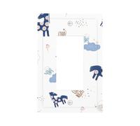 Lovely Dream Horse Modern Single-Gang Switch Wall Plate â€“ Premium Pc Material Decorative Cover with Full-Panel Printed Design, Easy Installation for Residential & Commercial Use