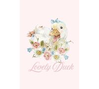 Lovely Duck Composition Notebook: Light pink color background, Wide college ruled,120 pages, 9.25*12.5 inches