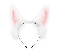 Lovely Ear Shape Hair Hoop Cute Hair Holder Live Broadcasting Spring Cosplay Party Headwear For Teens Woman Plush Headbands For Woman Washing Face Plush Headbands Spa Professional Headband With