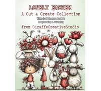 Lovely Easter Collage Book: 50 Cute Spring Scenes + 60 Fussy Cut Ephemera for Junk Journaling & Scrapbooking: Single-Sided Red Pastel Easter Scenes, ... Crafts (Whimsy Collage Ephemera Cut-Outs)