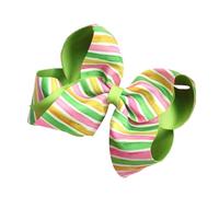 Lovely Easter Theme Print Hairpin Bowknot Hair Clip Hair Bows For School Event And Family Holiday Party Gathering