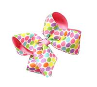 Lovely Easter Theme Print Hairpin Bowknot Hair Clip Hair Bows For School Event And Family Holiday Party Gathering