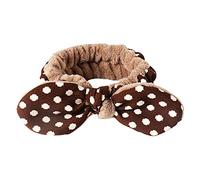 Lovely Elastic Hairband Leopard Print Plush Big Bows Soft For Head Wrap For Shower Beauty Skincare Striped Dot Headband Leopard Headwrap For Women Furry Elastic Headband