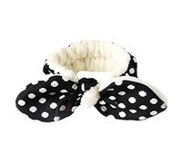 Lovely Elastic Hairband Leopard Print Plush Big Bows Soft For Head Wrap For Shower Beauty Skincare Striped Dot Headband Leopard Headwrap For Women Furry Elastic Headband
