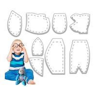 Lovely Elephant Decor Template Elephant Quilting Rulers and Templates,Acrylic Quilting Elephant Pattern Template Sewing Set for Home Sewing Art Craft