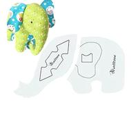 Lovely Elephant Decor Template Handmade Elephant Template Ruler for Clothes Sewing with Instructions and Sewing Templates for Bed Bedroom Living Room
