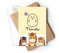 Lovely Expression Longing Appetence Postcards Envelopes Cards Mailing Year Horse