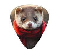 Lovely ferret Guitar picks in thin, medium, and thick sizes, 12-piece set, suitable for electric guitar and various instruments