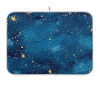Lovely Fireflies The Dark Blue countertop Drying mat Dish Drying matt Dish Drying mat 18 x 24 18 x 24