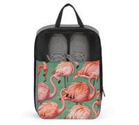 Lovely Flamingos Travel Shoes Carrier Dustproof Portable Shoe Pouch Carrying Strap Handheld Shoe Bag for Travel Daily Use Storage Pouch, gray, One size, Travel Shoes Carrier, Gray, One size, Travel