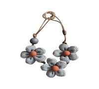 Lovely Flower Design Phone Strap Easy Cleaning PVC Cord Keychain Strap Adult Accessory for Teenagers PVC Phone Necklace, フリーサイズ