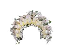 Lovely Flower Embellished Hair Decoration Simple And Beautiful Flower Headband For Photoshoots And Traditional Outfits