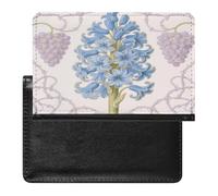 Lovely Flower Pattern Passport Holder Vaccine Card Holder Waterproof Passport Wallet Travel Document Organizer for Airport Essentials