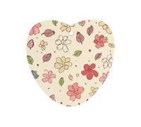 Lovely Flower Patterns Car Air Freshener Hanging, Long Lasting Scented Car Aromatherapy Tablets, Love form Fragrance Scented Cards for Vehicles, Bedroom, Wardrobe Black-style