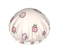 Lovely Flower Patterns Printed Shower Cap, Waterproof Reusable Bath Caps For Women,Men, Boys, And Girls Spa Salon