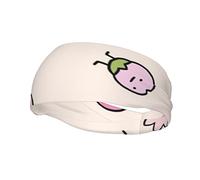 Lovely Flower Patterns Printed Sports Sweatband,Unisex Breathable Sweat-Wicking Headbands for Running Basketball Gym Exercise