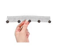 Lovely Flowers Hair Organizers Invisible Bangs Fixed Insert Comb Stretchable Pins Headband Accessories Finishing Fixer Comb Flower Clips Stretchable Invisible Pins