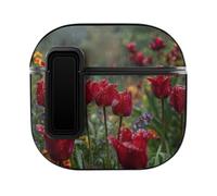 Lovely Flowers with Raining Earbud Case Compatible with Airpods 4