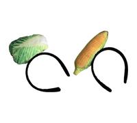 Lovely Foodie Headpiece Elastic Headpiece with Chicken Leg Wing Vegetable Ice Cream Design for Costume Parties Daily Wear Funny Hair Accessories for Women Men Kids