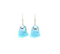 Lovely Ghost Glow-In-The-Dark Dangle Earrings All Saints' Day Charm Spooky Pendant Earrings Halloween Party Jewelry Gifts for Women, Zinc, No Gemstone