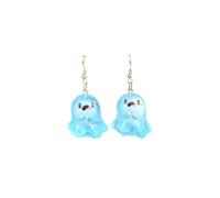Lovely Ghost Glow-In-The-Dark Dangle Earrings All Saints' Day Charm Spooky Pendant Earrings Halloween Party Jewelry Gifts for Women, Zinc, No Gemstone