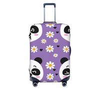 Lovely Giant Panda Elastic Travel Luggage Cover Suitcase Protector, Print Suitcase Baggage Cover Anti-Scratch