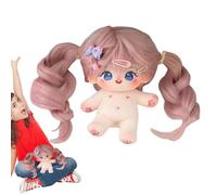 Lovely Girl Plush Doll - Soft Cotton Huggable Toy Pillow, Stuffed Decorative Figurine | Collectible Plush Accent Bedroom Study Space, Adorable Fabric Character Pillow for Children Adults Room Décor