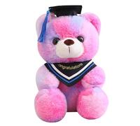 Lovely Graduation Bear with Cap, Stuffed Animals Plush Doll, 2026 Grad Bear for Her, 9in Fluffy-toy Soft Primary High School College Personalised Gifts