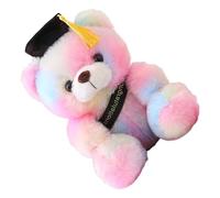 Lovely Graduation Bear with Cap, Stuffed Animals Plush Doll, 2026 Grad Bear for Her, 9in Fluffy-toy Soft Primary High School College Personalised Gifts
