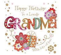 Lovely Grandma Happy Birthday Greeting Card By Talking Pictures Cards