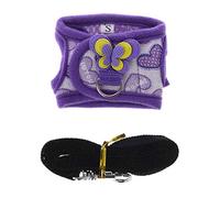 Lovely Hamster Harness Vest Kit Adjustable Walking Rope Comfortable For Gerbil Ferret Chinchillas Squirrel Small Animals Small Animal Traction Rope Lead Strap Hamster Protection Cone Neck Recovery Set