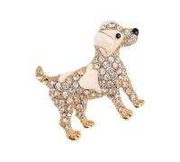 Lovely Handmade Animal Brooches Cuteness Dog Pins Cartoon Clothing Jewelry Alloy Texture For Trendy Outfits And Gifts Sparkling Dog Brooch