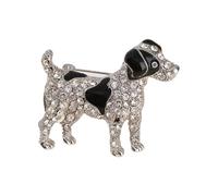 Lovely Handmade Animal Brooches Cuteness Dog Pins Cartoon Clothing Jewelry Alloy Texture For Trendy Outfits And Gifts Trendy Animal Themed Lapel Pin