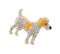Lovely Handmade Animal Brooches Cuteness Dog Pins Cartoon Clothing Jewelry Alloy Texture For Trendy Outfits And Gifts Sparkling Dog Brooch