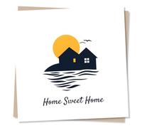 Lovely Happy New Home Card For Friend Or Loved One - Moving, New Place, House - Well Wishes - For Bestie, Family, Relative, Special Someone, Neighbour